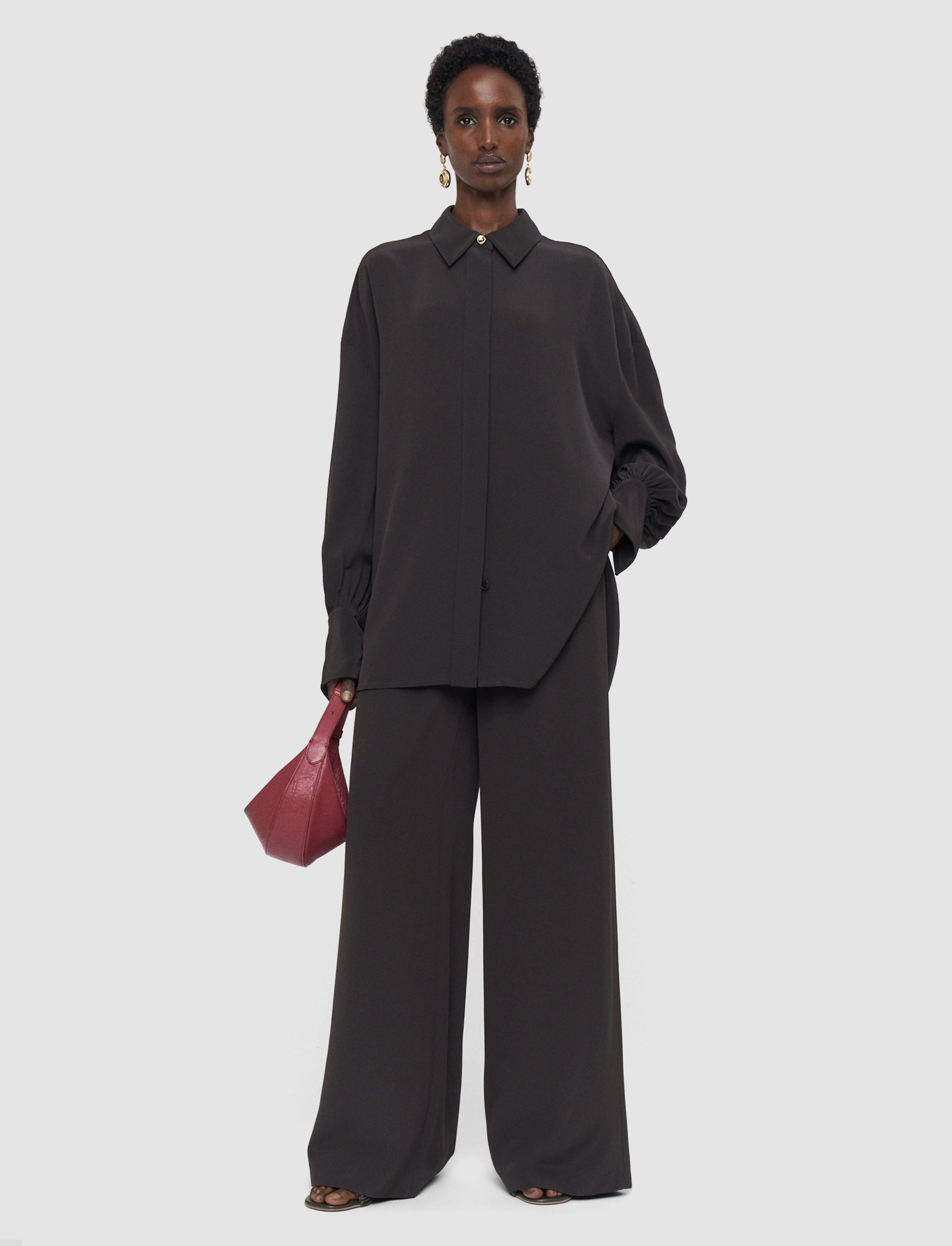 brown-camilia-satin-twill-blouse-JOSEPH