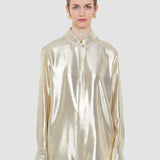 Gold Capri Lamé Silk Blouse - Joseph