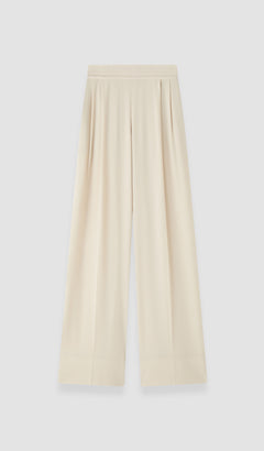 Beige Cara Crepe Trousers - Joseph