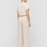 Beige Cara Crepe Trousers - Joseph
