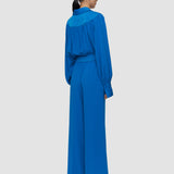 Blue Cara Crepe Trousers - Joseph