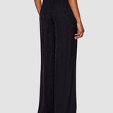 Black Cara Leopard Jacquard Trousers - Joseph