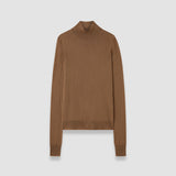 Brown Cashair High Neck Jumper - Joseph