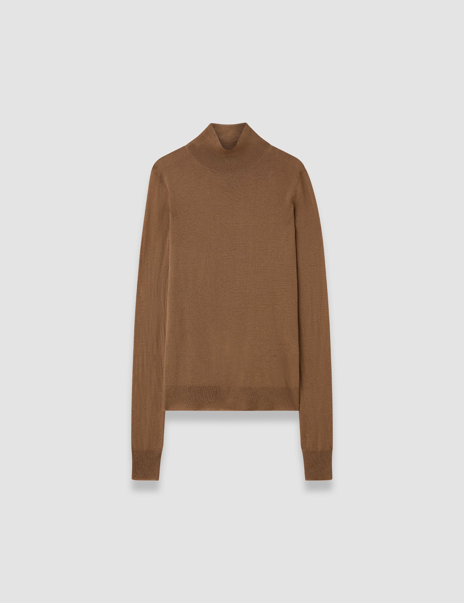 Brown Cashair High Neck Jumper - Joseph