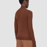 Brown Cashair High Neck Jumper - Joseph