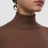 Pull col montant en cashair 