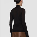 Pull col montant en cashair 