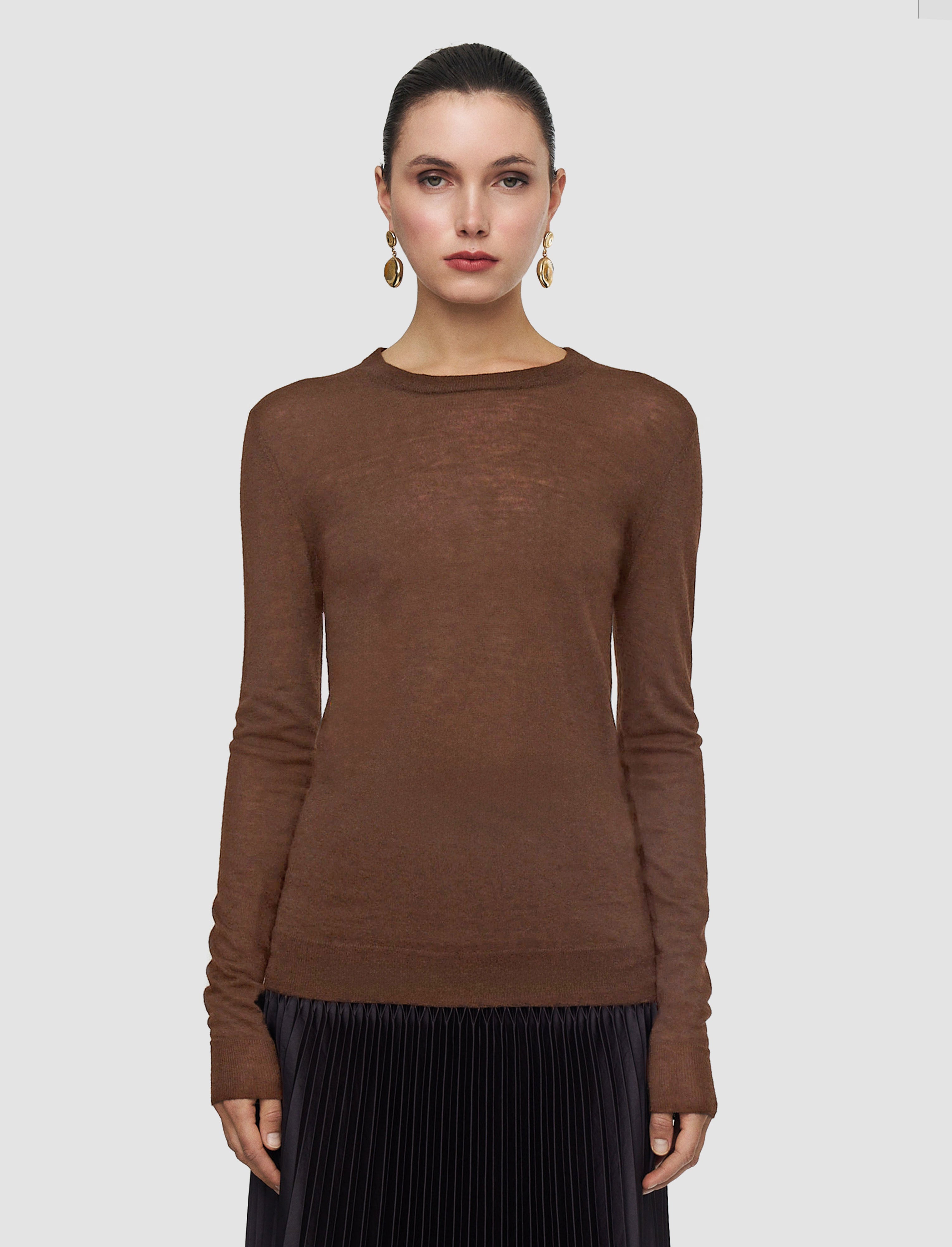 brown-cashair-round-neck-jumper-JOSEPH