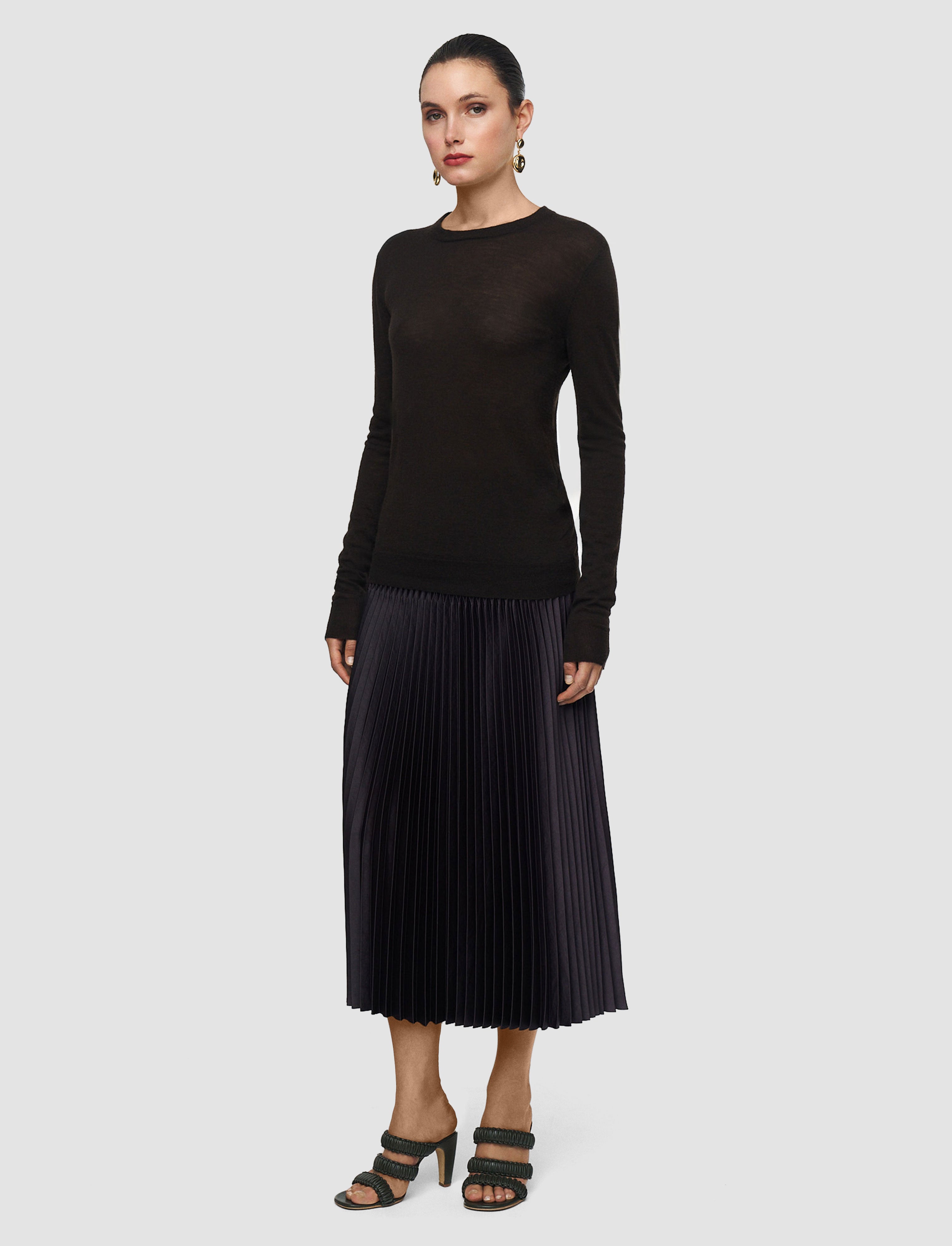 marron-pull-col-rond-en-cashair-JOSEPH