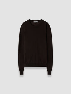 Brown Cashair Round Neck Jumper - Joseph