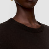 Brown Cashair Round Neck Jumper - Joseph