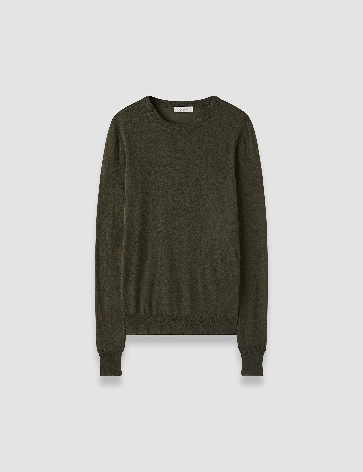 Green Cashair Round Neck Jumper - Joseph