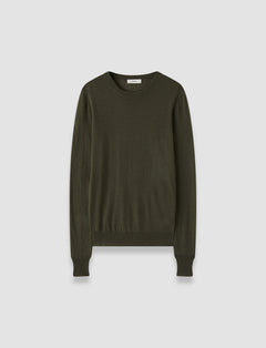 Green Cashair Round Neck Jumper - Joseph
