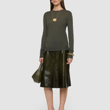 Green Cashair Round Neck Jumper - Joseph