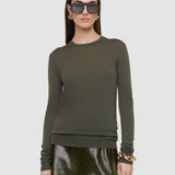Green Cashair Round Neck Jumper - Joseph
