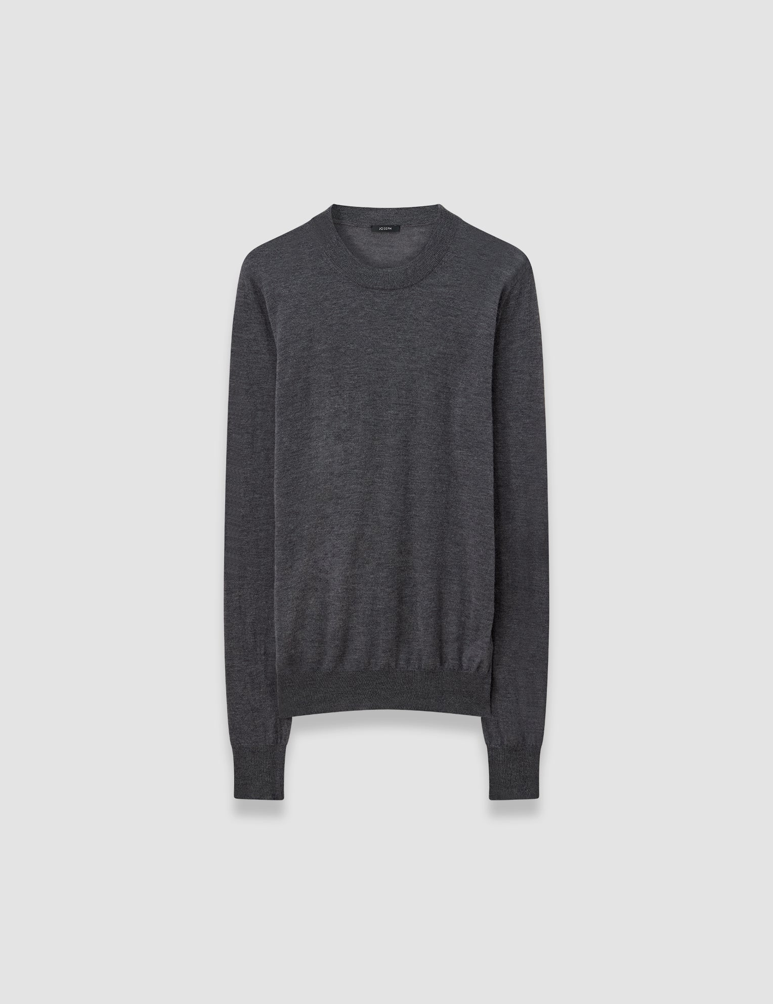 Grey Cashair Round Neck Jumper - Joseph