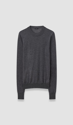 Grey Cashair Round Neck Jumper - Joseph