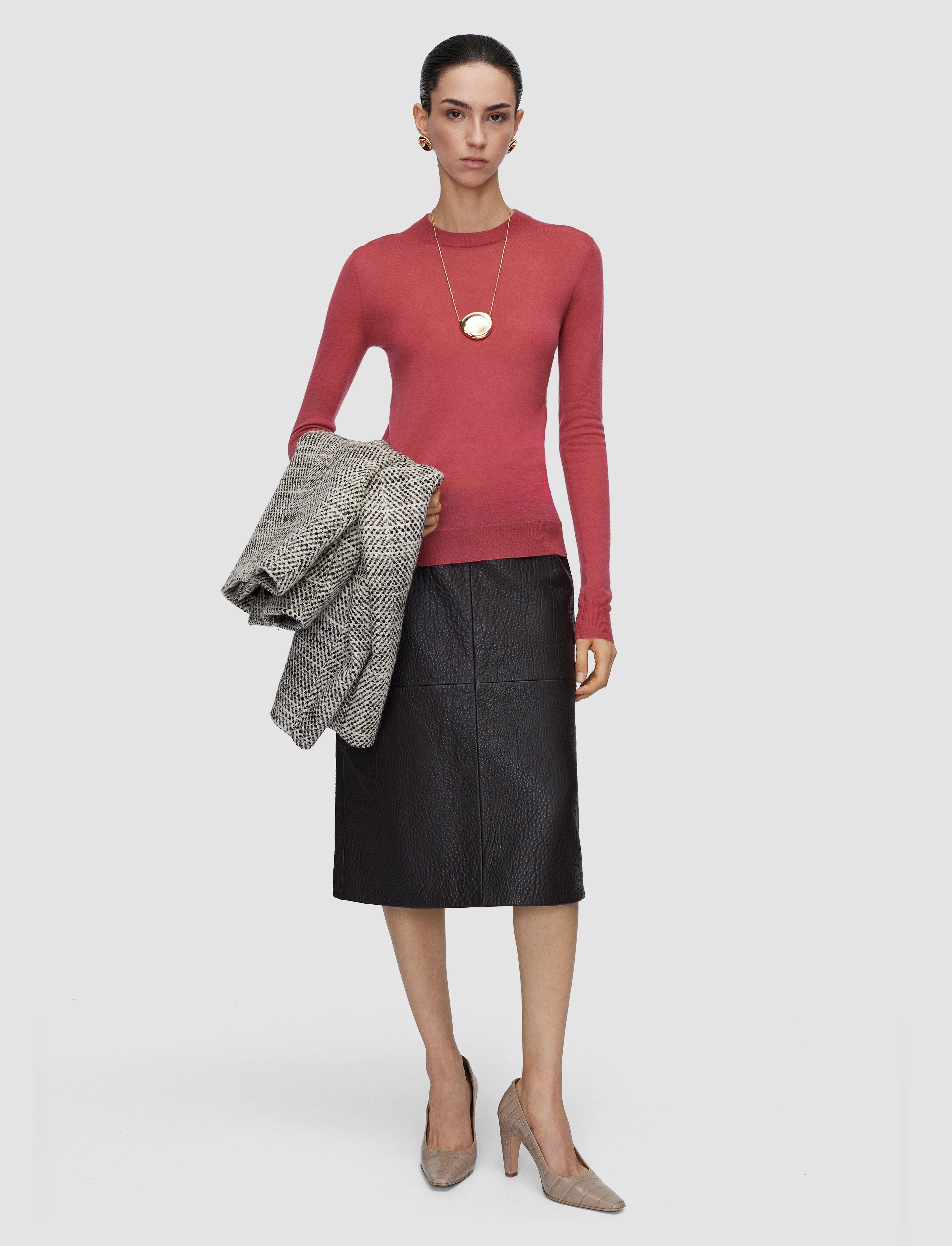 rose-pull-col-rond-en-cashair-JOSEPH