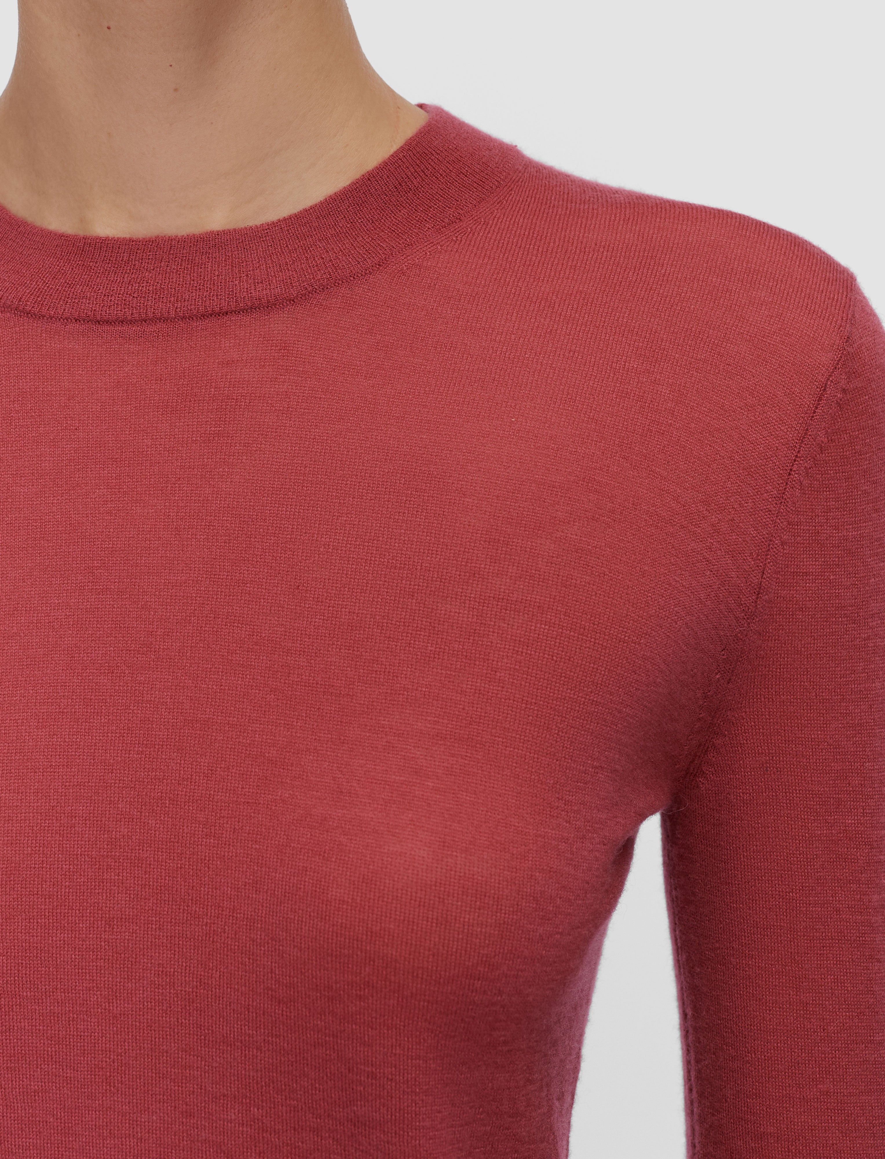 rose-pull-col-rond-en-cashair-JOSEPH