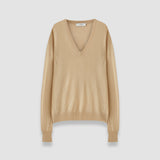 Beige Cashair V Neck Jumper - Joseph