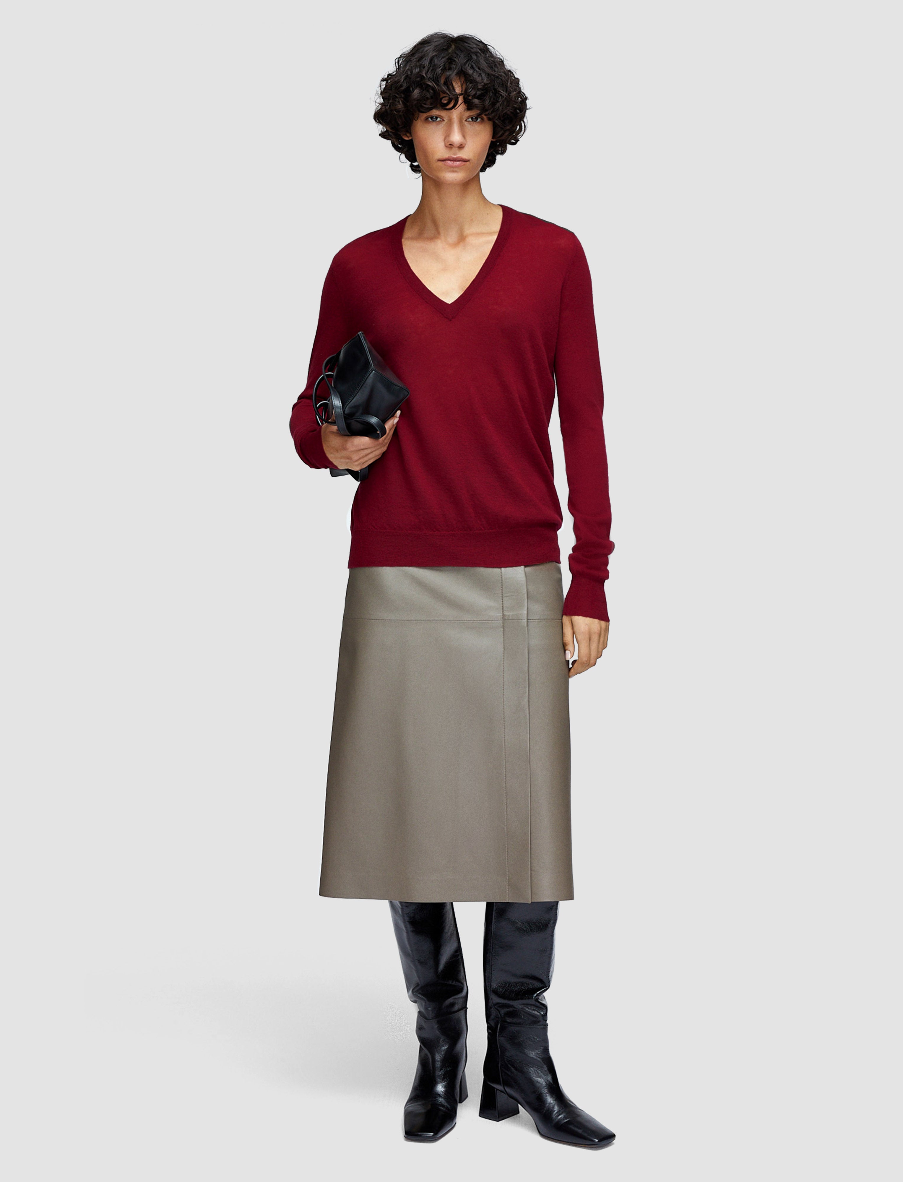 red-cashair-v-neck-jumper-JOSEPH