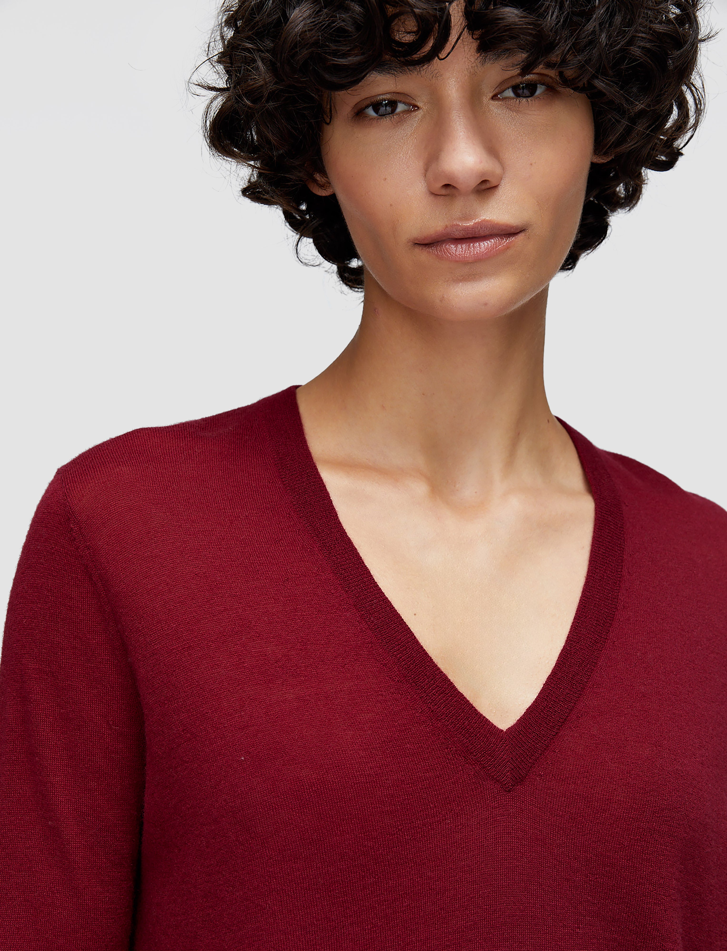red-cashair-v-neck-jumper-JOSEPH