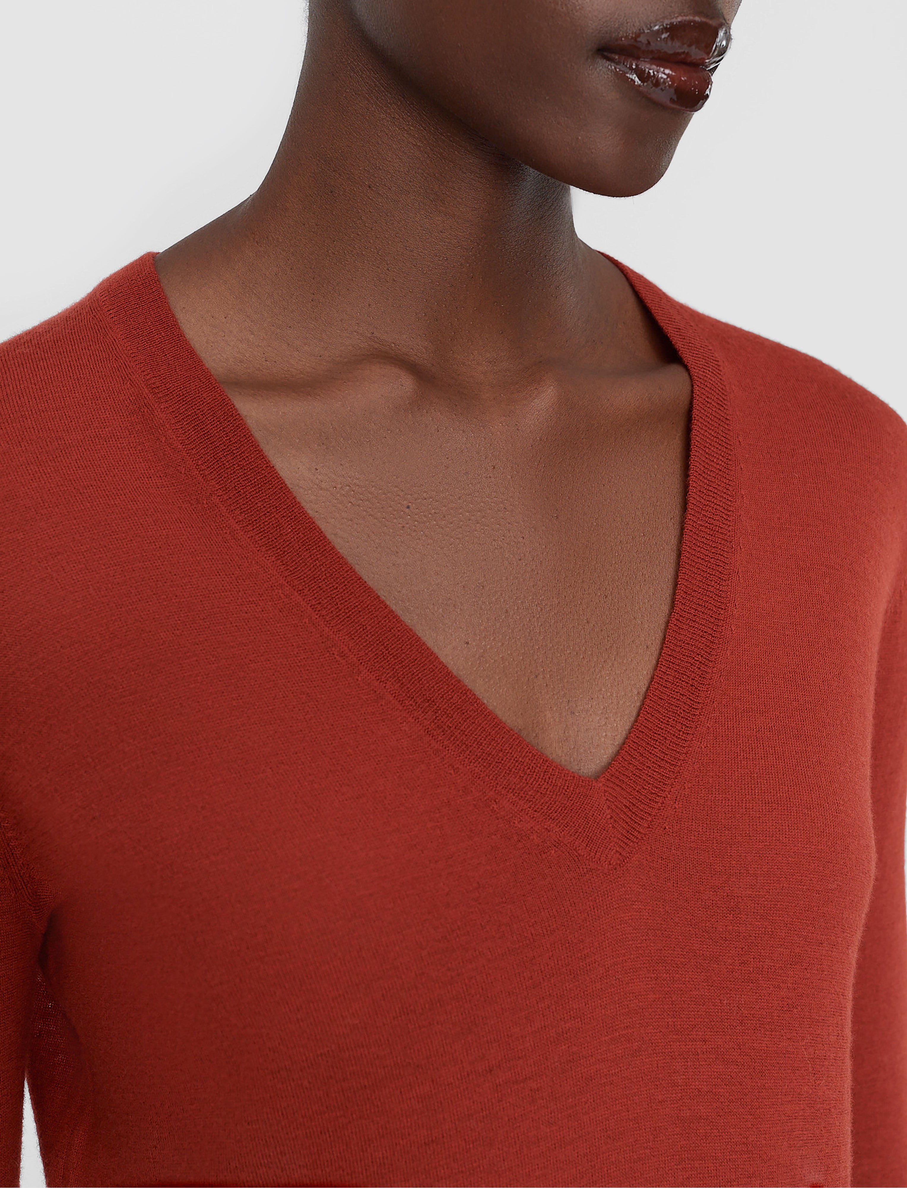 red-cashair-v-neck-jumper-JOSEPH
