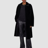 Black Caspian Soft Shearling Reversible Coat - Joseph