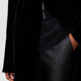 Black Caspian Soft Shearling Reversible Coat - Joseph