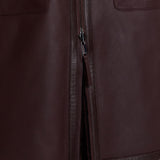 Purple Caspian Soft Shearling Reversible Coat - Joseph