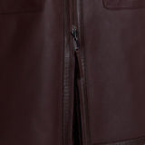 Purple Caspian Soft Shearling Reversible Coat - Joseph