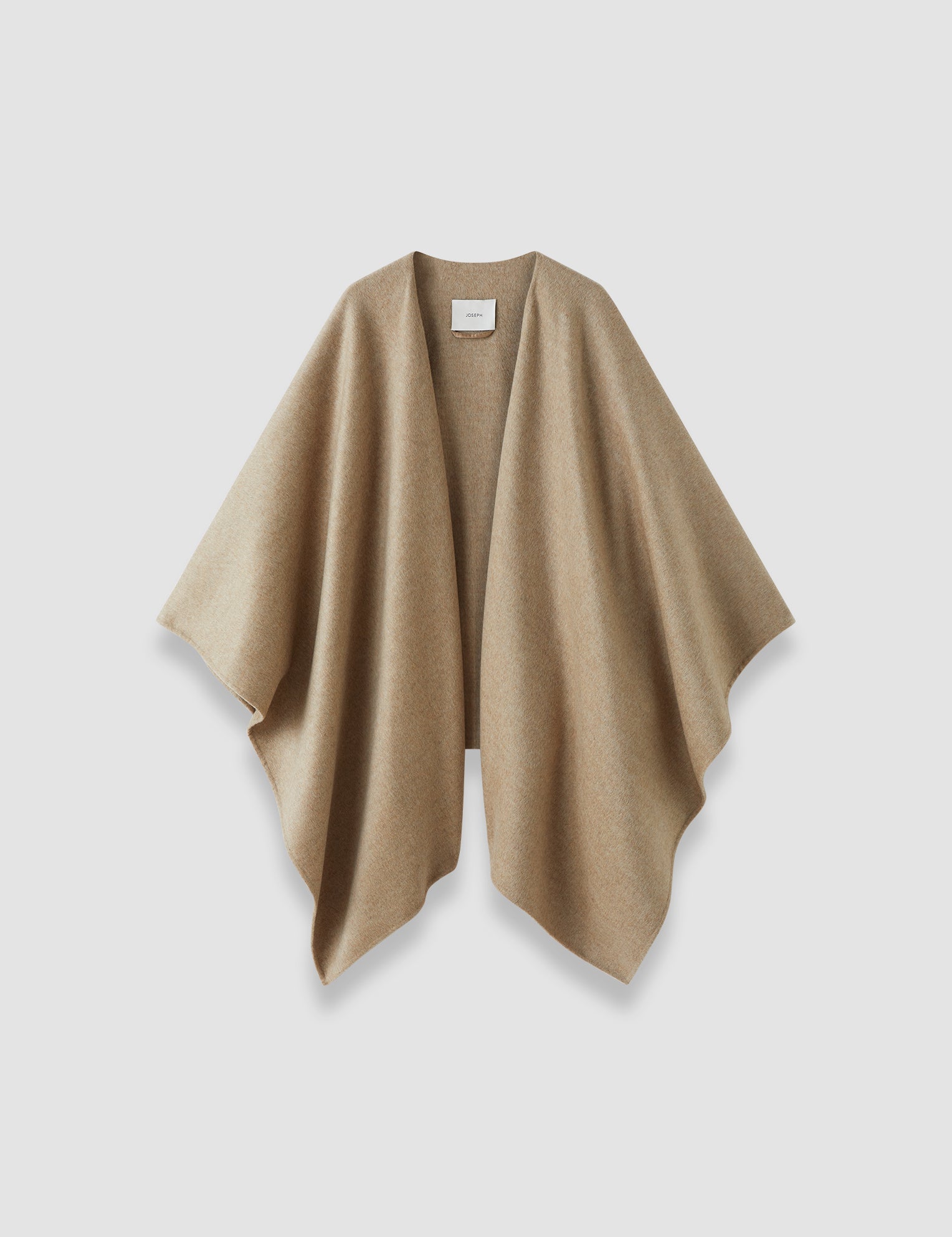 White Cassidy Double Face Cashmere Cape - Joseph