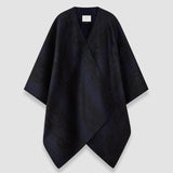 Blue Cassidy Double Face Snake Jacquard Scarf - Joseph