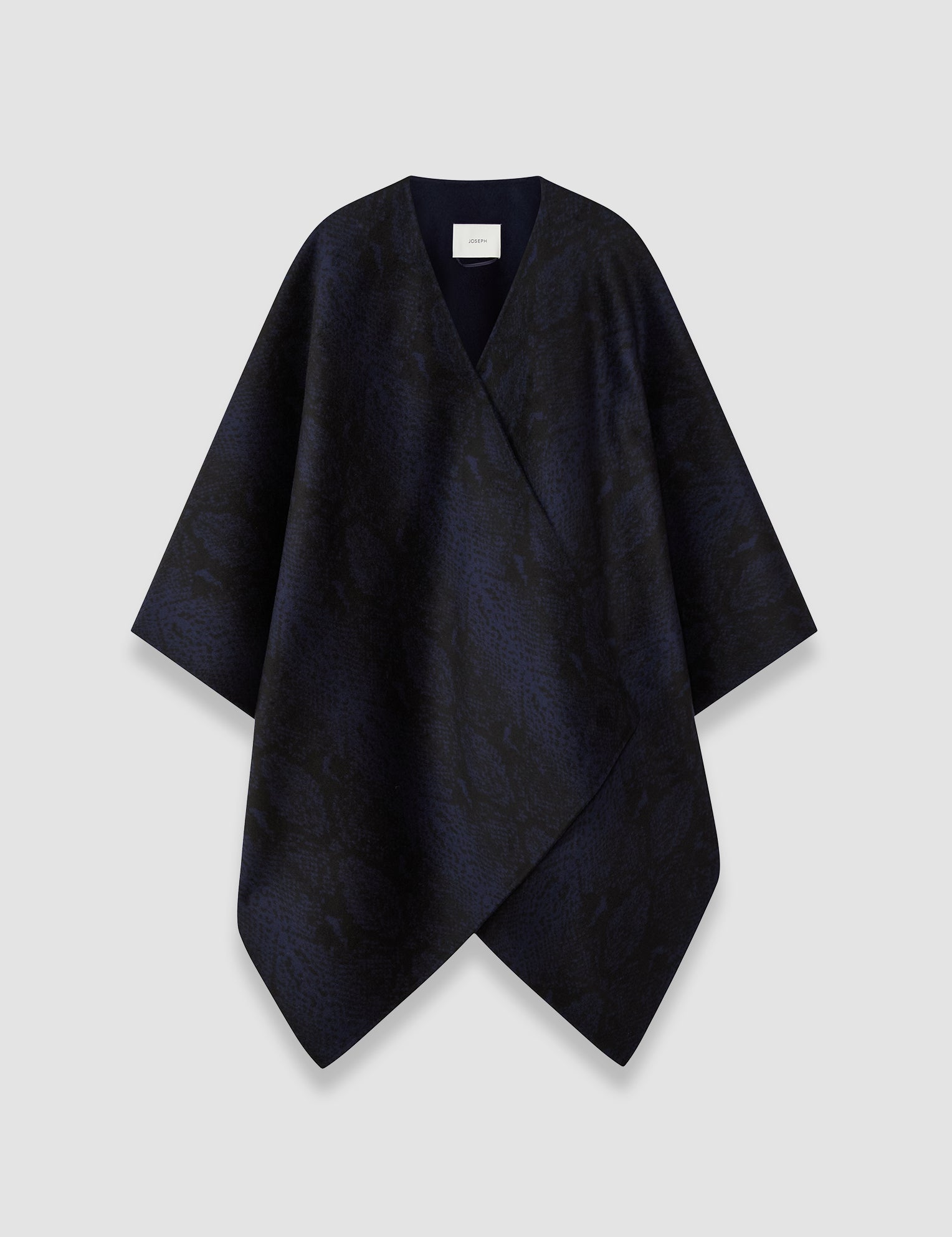 Blue Cassidy Double Face Snake Jacquard Scarf - Joseph