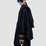 Blue Cassidy Double Face Snake Jacquard Scarf - Joseph