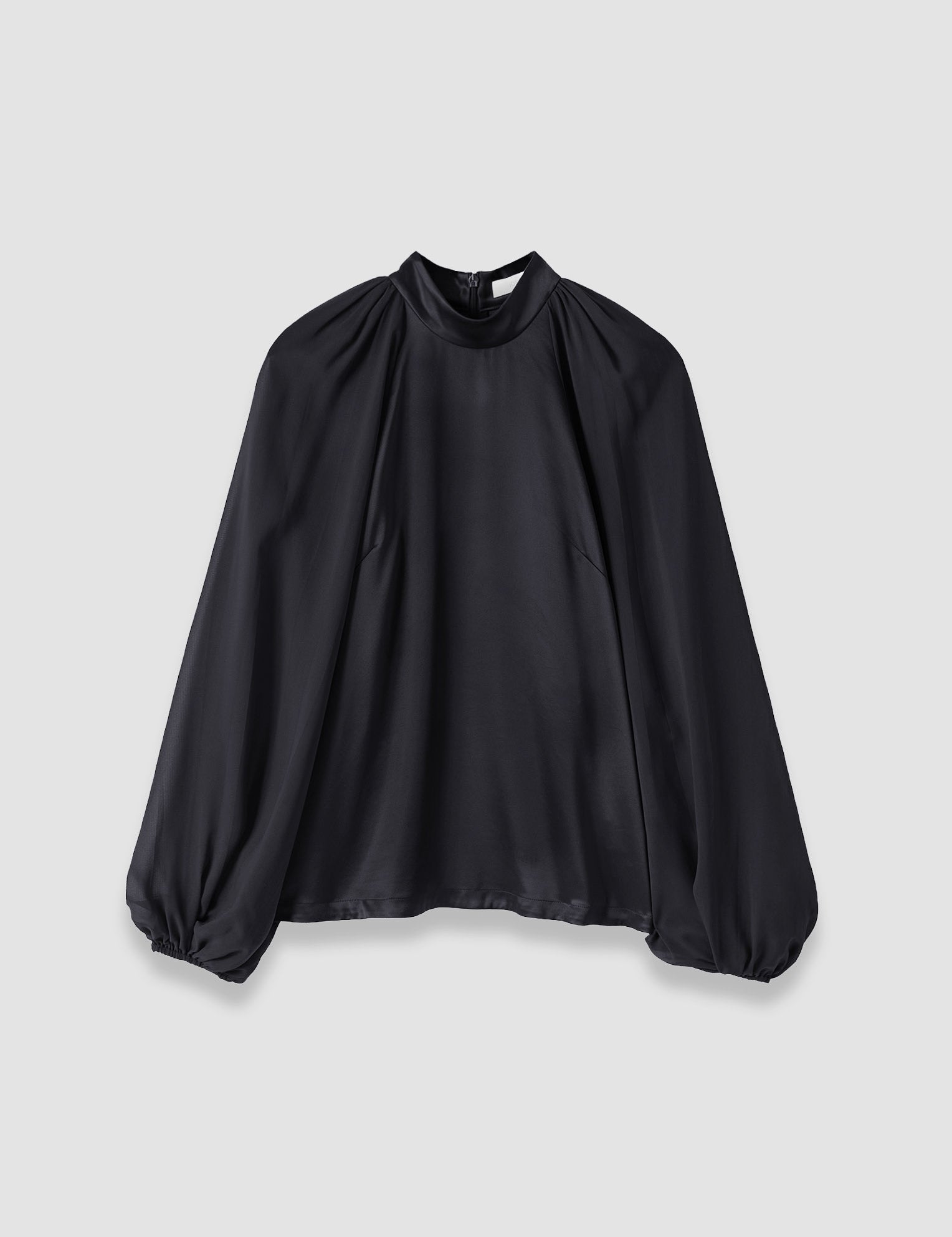 Black Cave Double Satin Blouse - Joseph