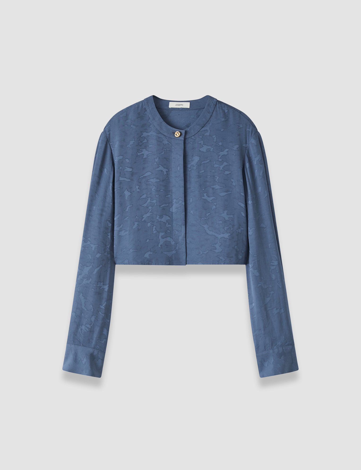 Blue Cece Leopard Jacquard Jacket - Joseph