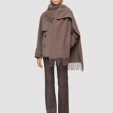 Brown Cecile Wool Scarf - Joseph