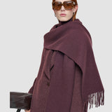 Purple Cecile Wool Scarf - Joseph