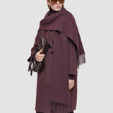Purple Cecile Wool Scarf - Joseph