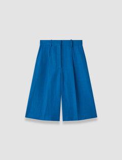 Blue Centa Linen Blend Shorts - Joseph