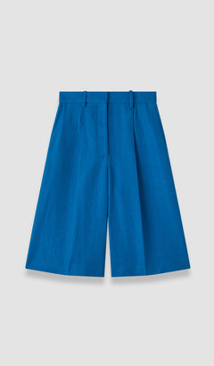 Blue Centa Linen Blend Shorts - Joseph
