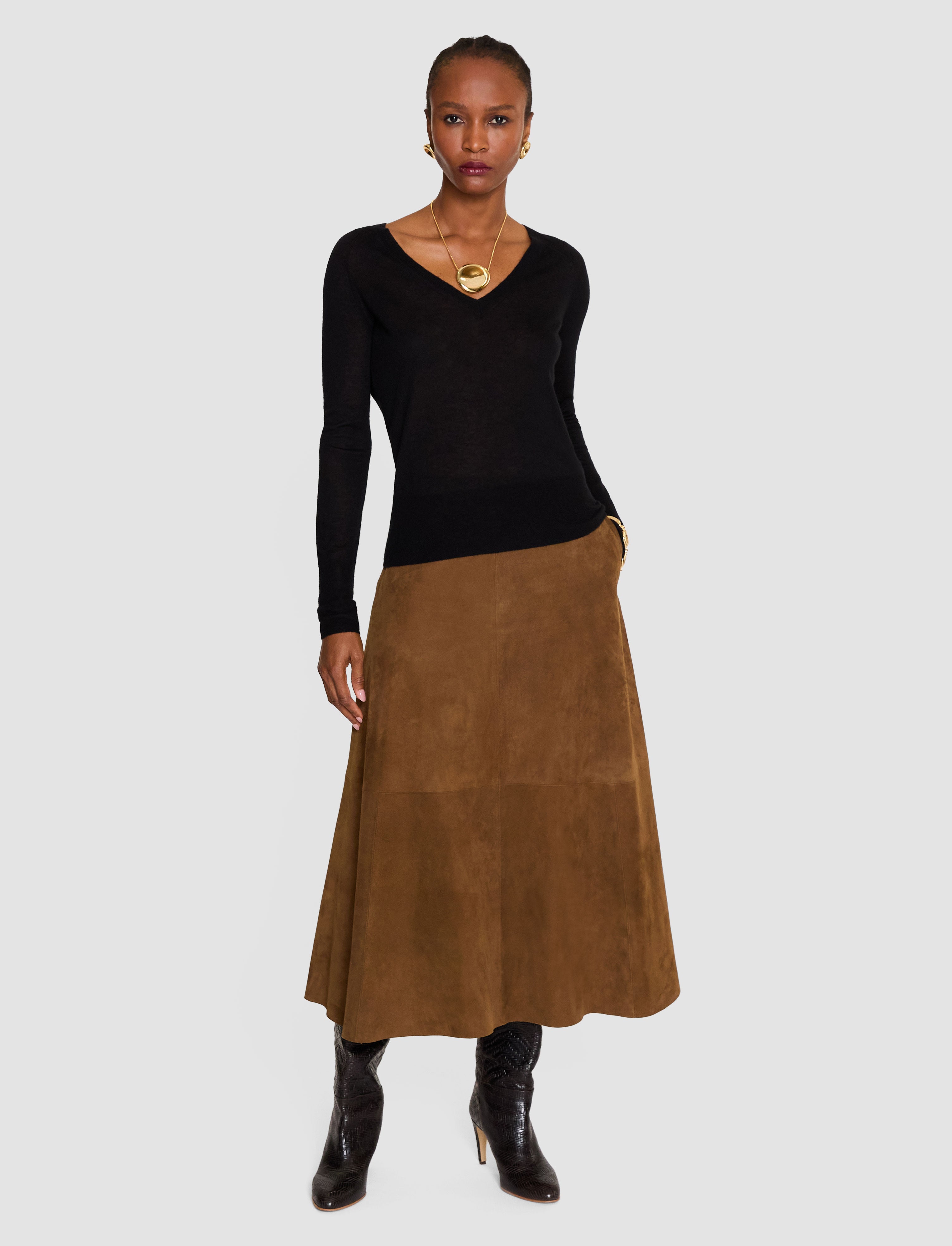 noir-pull-col-v-cetus-en-cashair-JOSEPH
