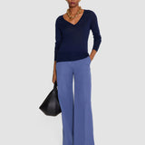 Blue Cetus Cashair V Neck Jumper - Joseph