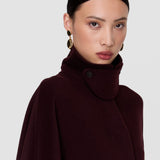 Purple Chapel Wool Blend Coat - Joseph
