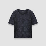 Blue Char Lurex Snake Knitwear - Joseph