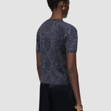Blue Char Lurex Snake Knitwear - Joseph