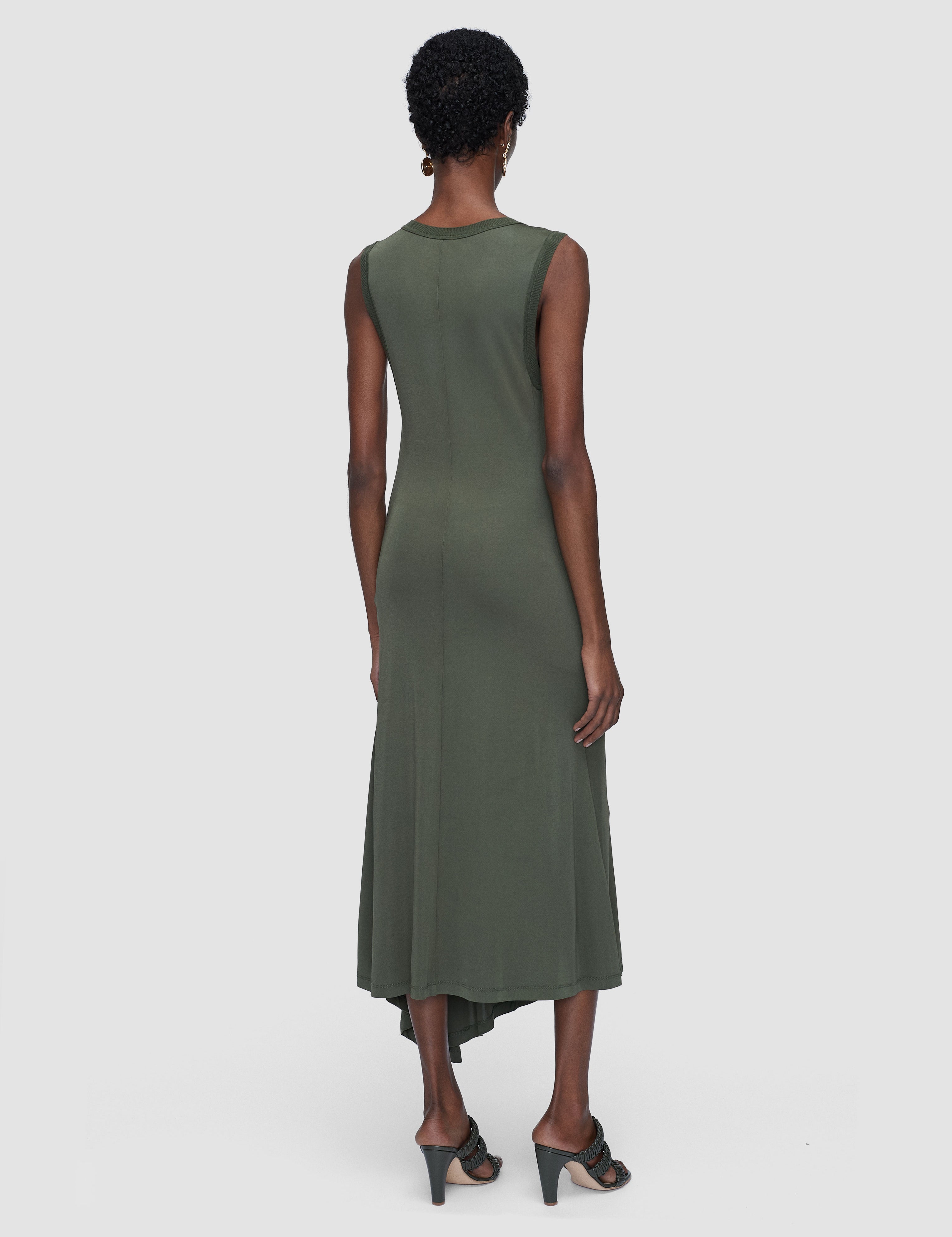 Green Cheikh Fluid Jersey Dress - Joseph