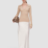 Top Chelia en maille plissée 