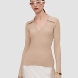 Top Chelia en maille plissée 